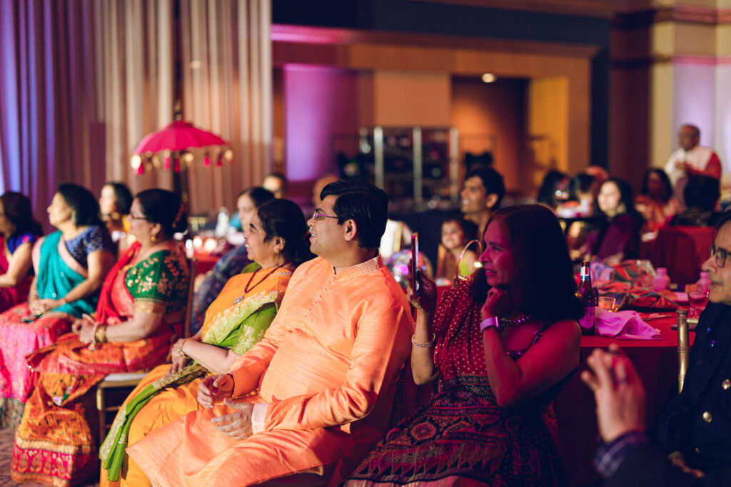 A Sangeet for an South Asian couple's wedding at the Sheraton Grand Hotel in downtown Chicago