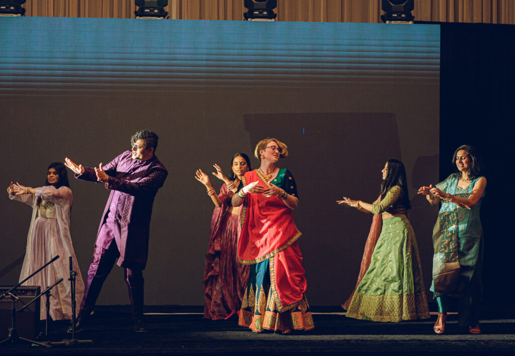 A Sangeet for an South Asian couple's wedding at the Sheraton Grand Hotel in downtown Chicago