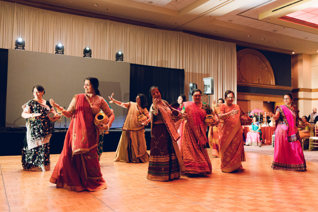A Sangeet for an South Asian couple's wedding at the Sheraton Grand Hotel in downtown Chicago
