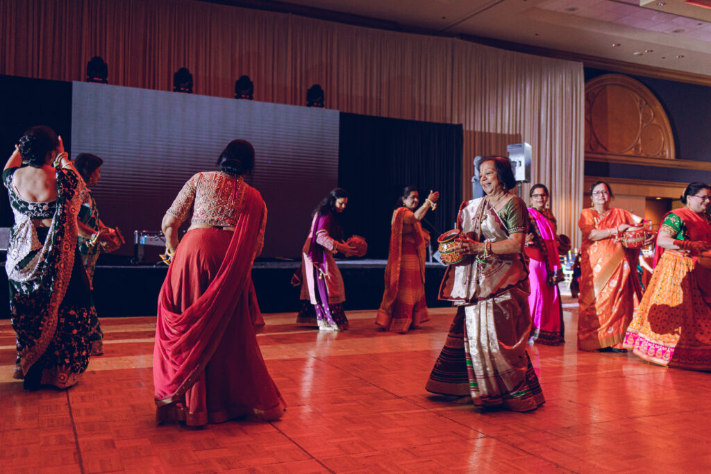 A Sangeet for an South Asian couple's wedding at the Sheraton Grand Hotel in downtown Chicago