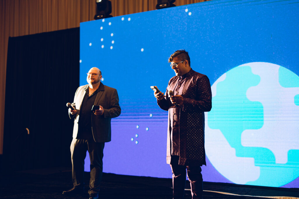 A Sangeet for an South Asian couple's wedding at the Sheraton Grand Hotel in downtown Chicago