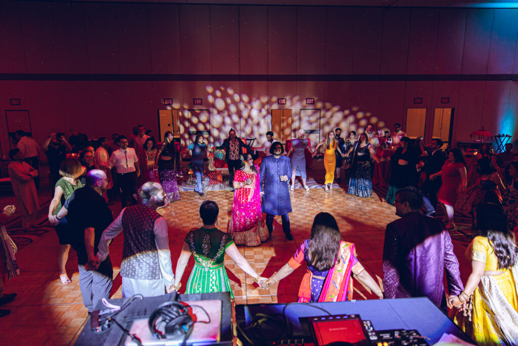 A Sangeet for an South Asian couple's wedding at the Sheraton Grand Hotel in downtown Chicago