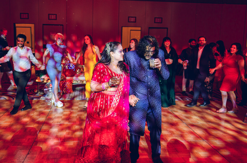 A Sangeet for an South Asian couple's wedding at the Sheraton Grand Hotel in downtown Chicago