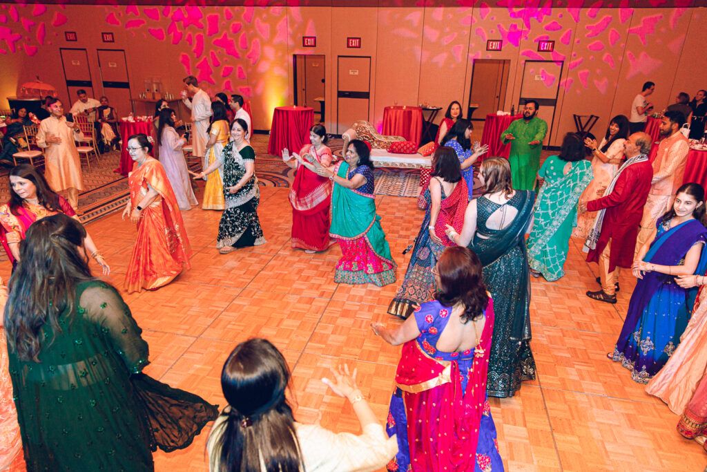 A Sangeet for an South Asian couple's wedding at the Sheraton Grand Hotel in downtown Chicago
