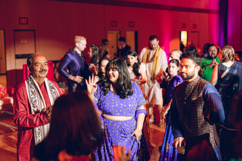 A Sangeet for an South Asian couple's wedding at the Sheraton Grand Hotel in downtown Chicago