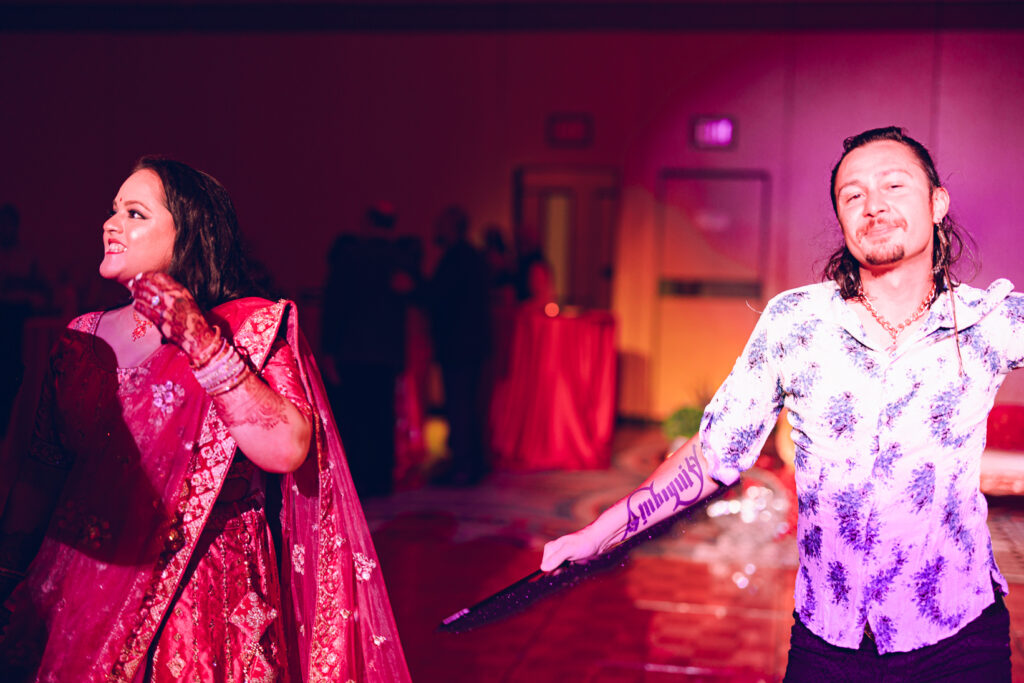 A Sangeet for an South Asian couple's wedding at the Sheraton Grand Hotel in downtown Chicago