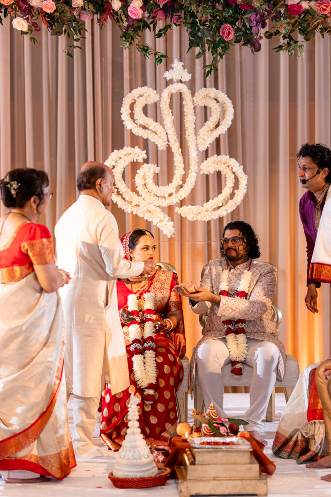 A traditional Indian wedding celebrated at the Grand Sheraton in downtown Chicago