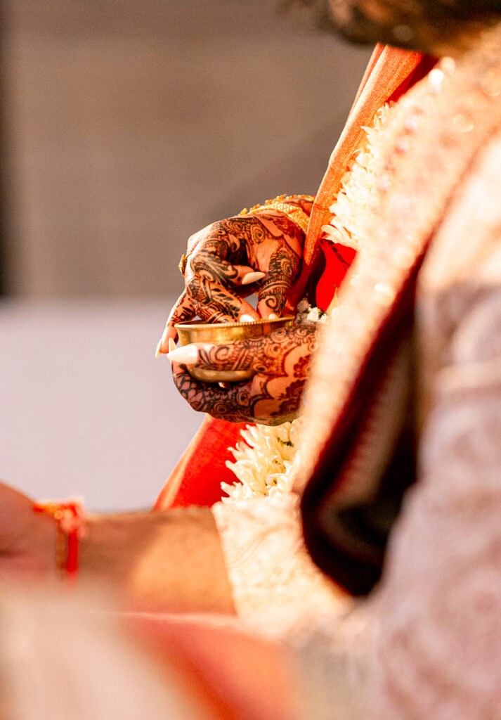 A traditional Indian wedding celebrated at the Grand Sheraton in downtown Chicago