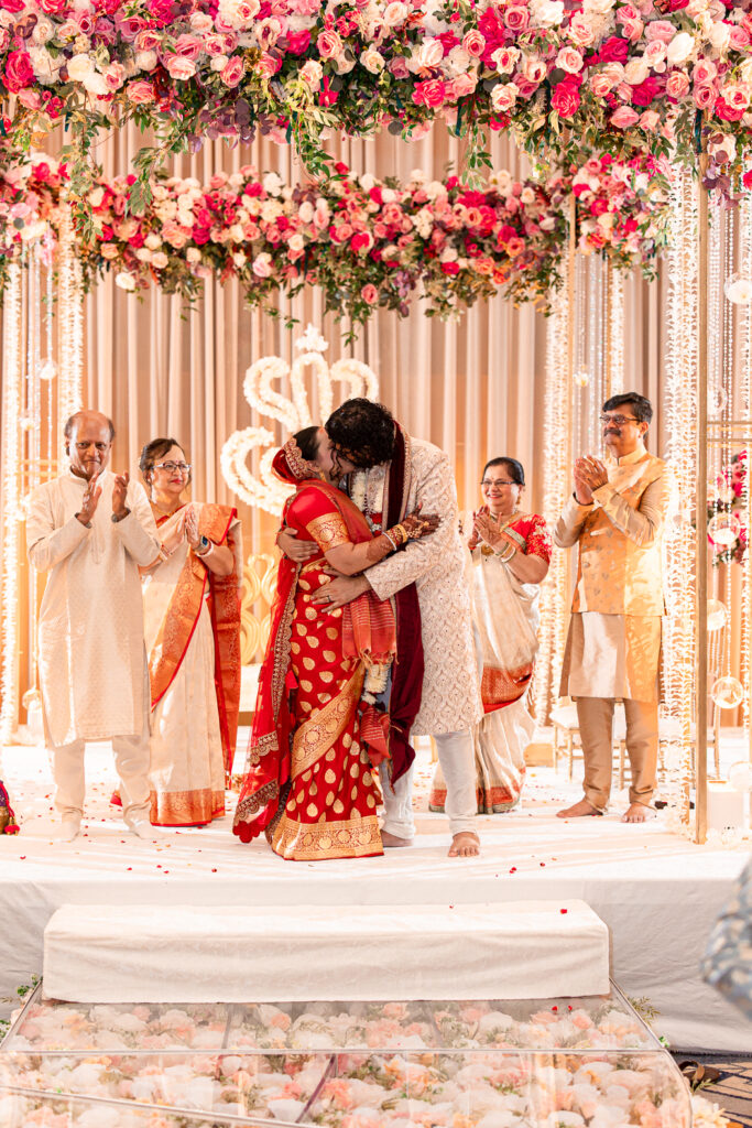 A traditional Indian wedding celebrated at the Grand Sheraton in downtown Chicago
