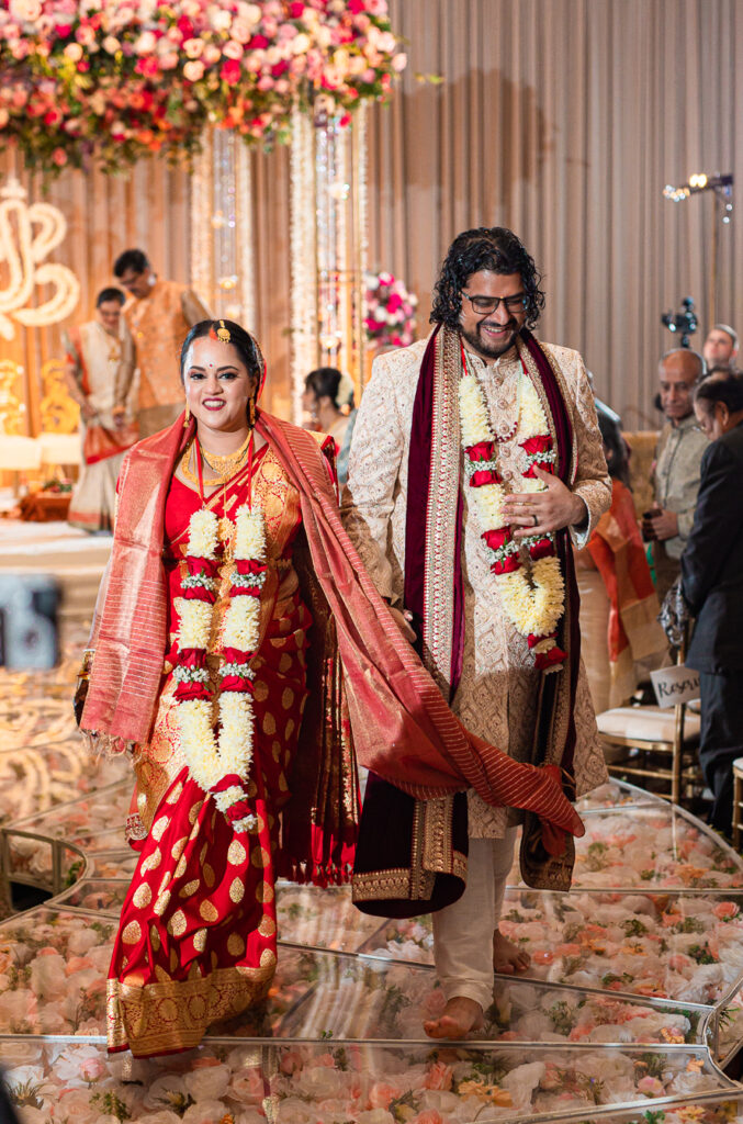 A traditional Indian wedding celebrated at the Grand Sheraton in downtown Chicago