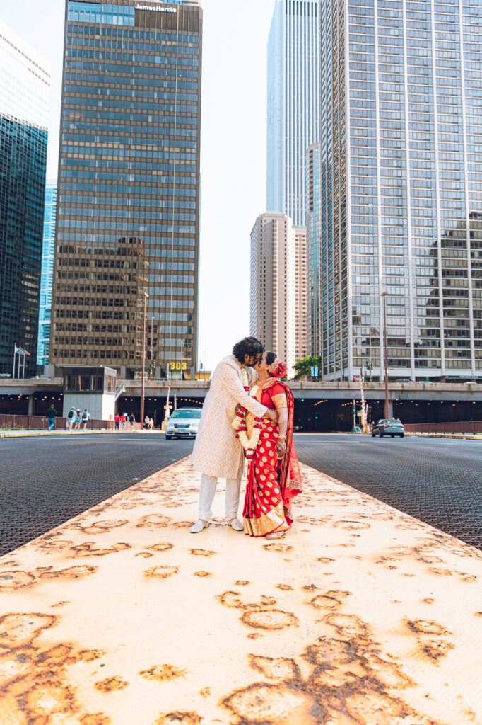 A traditional Indian wedding celebrated at the Grand Sheraton in downtown Chicago