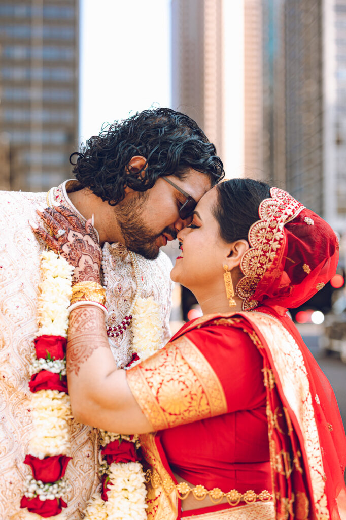 A traditional Indian wedding celebrated at the Grand Sheraton in downtown Chicago