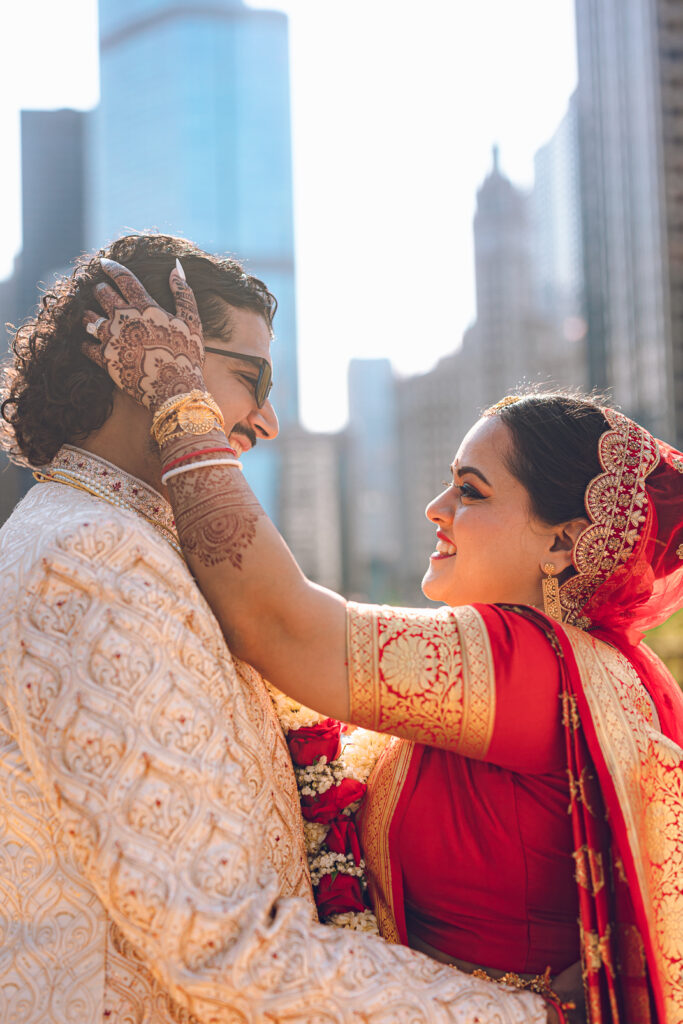 A traditional Indian wedding celebrated at the Grand Sheraton in downtown Chicago