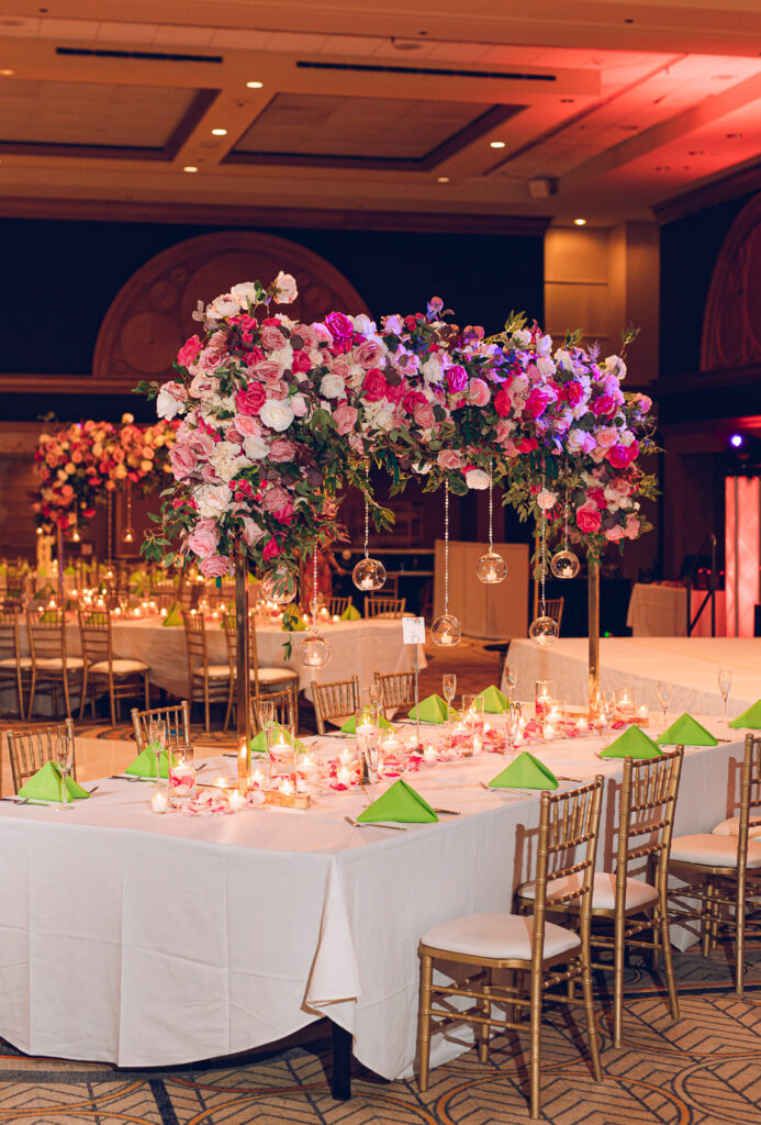 A traditional Indian wedding celebrated at the Grand Sheraton in downtown Chicago