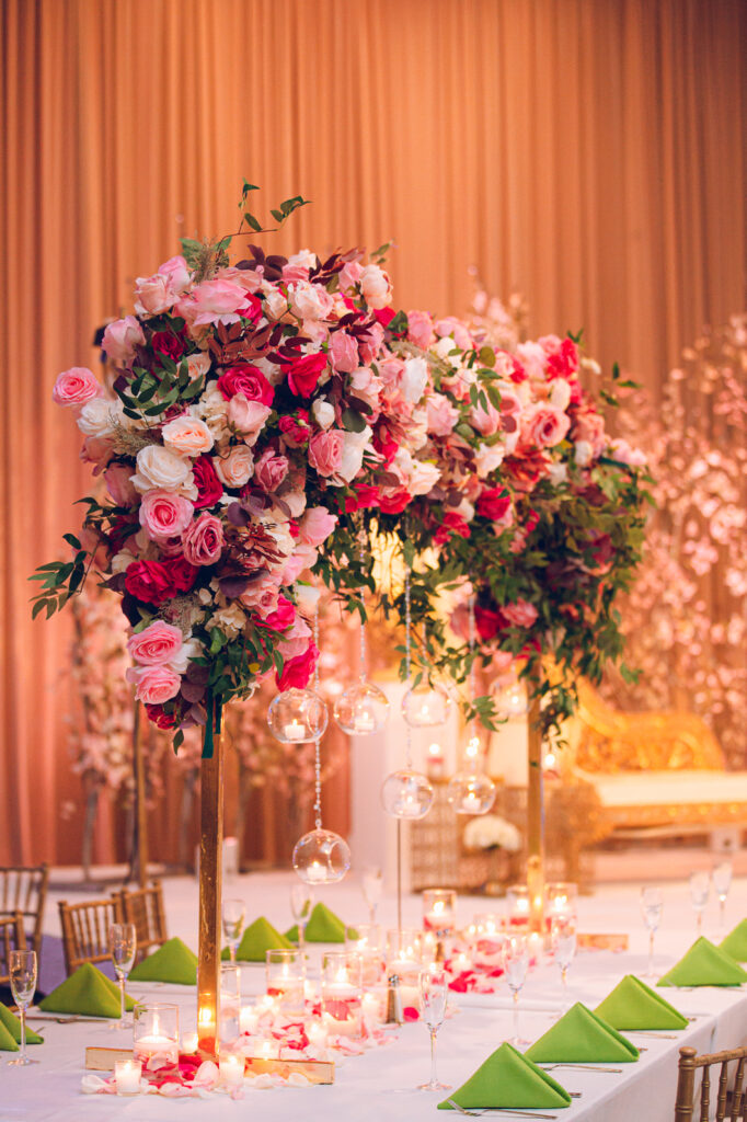 A traditional Indian wedding celebrated at the Grand Sheraton in downtown Chicago
