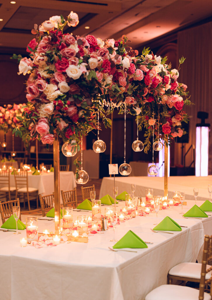 A traditional Indian wedding celebrated at the Grand Sheraton in downtown Chicago