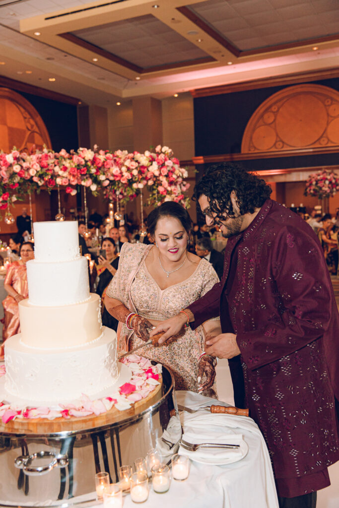 A traditional Indian wedding celebrated at the Grand Sheraton in downtown Chicago