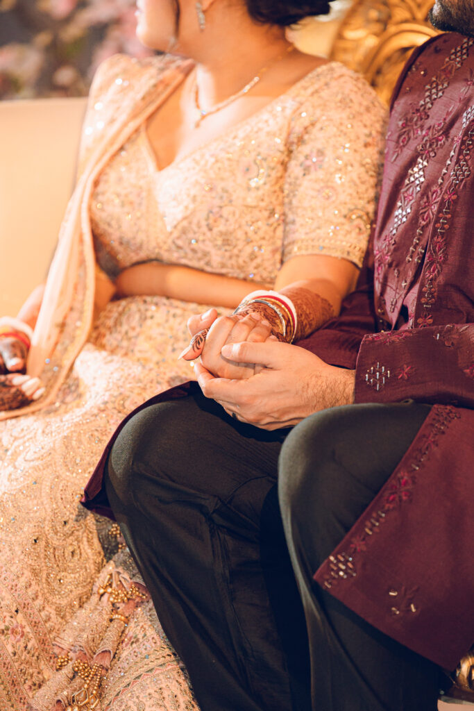 A traditional Indian wedding celebrated at the Grand Sheraton in downtown Chicago