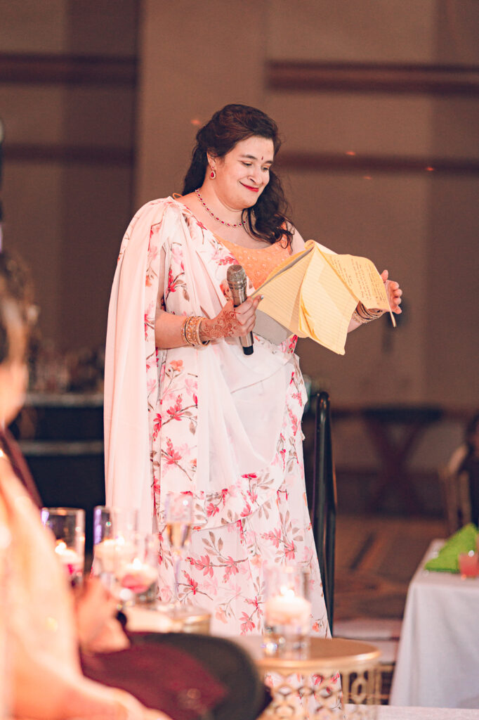 A traditional Indian wedding celebrated at the Grand Sheraton in downtown Chicago