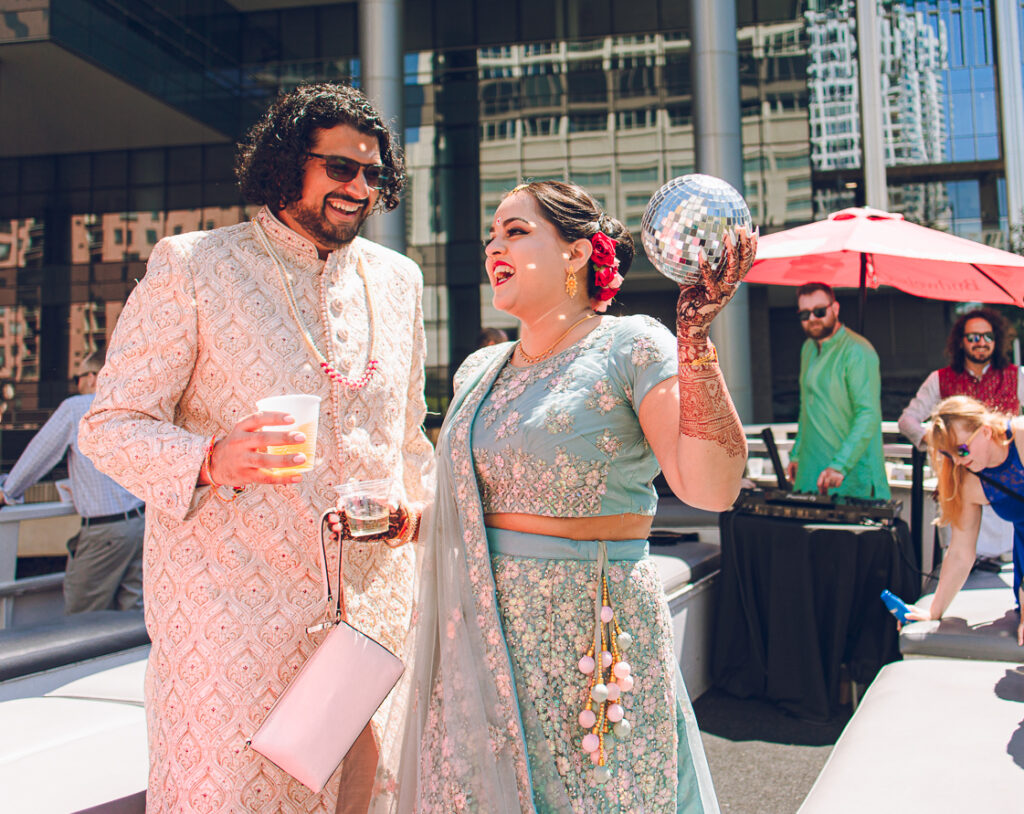 A traditional Indian wedding celebrated at the Grand Sheraton in downtown Chicago