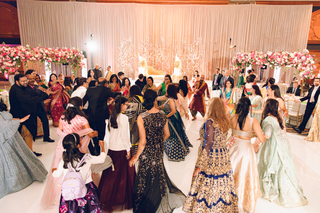 A traditional Indian wedding celebrated at the Grand Sheraton in downtown Chicago