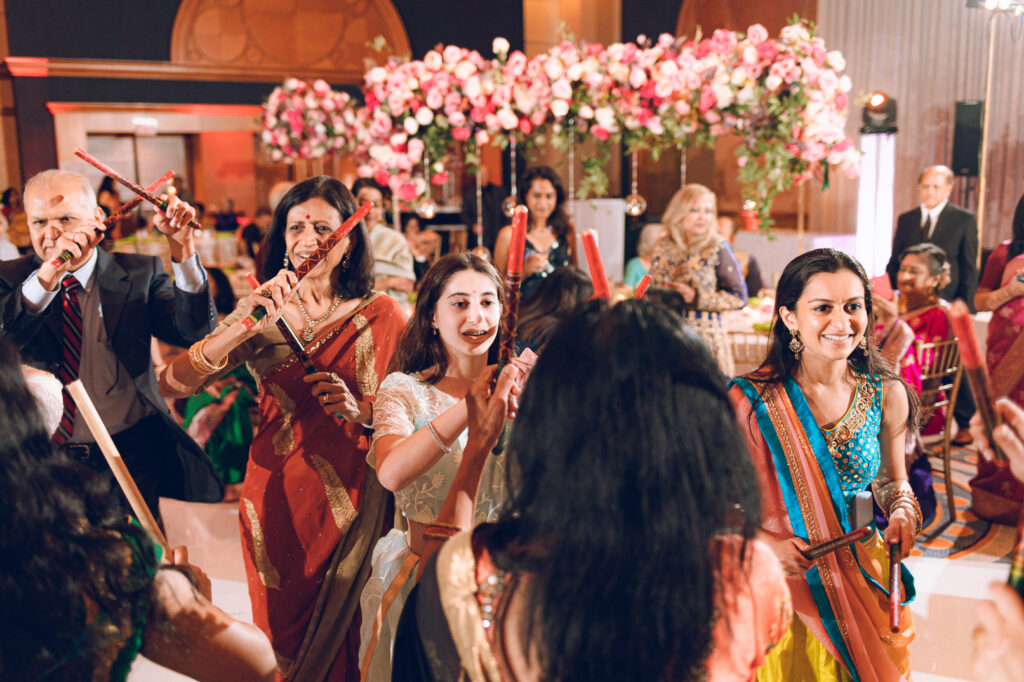 A traditional Indian wedding celebrated at the Grand Sheraton in downtown Chicago