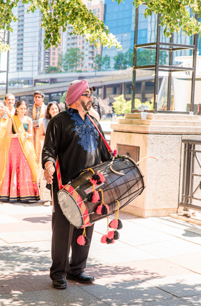 A traditional Indian wedding celebrated at the Grand Sheraton in downtown Chicago