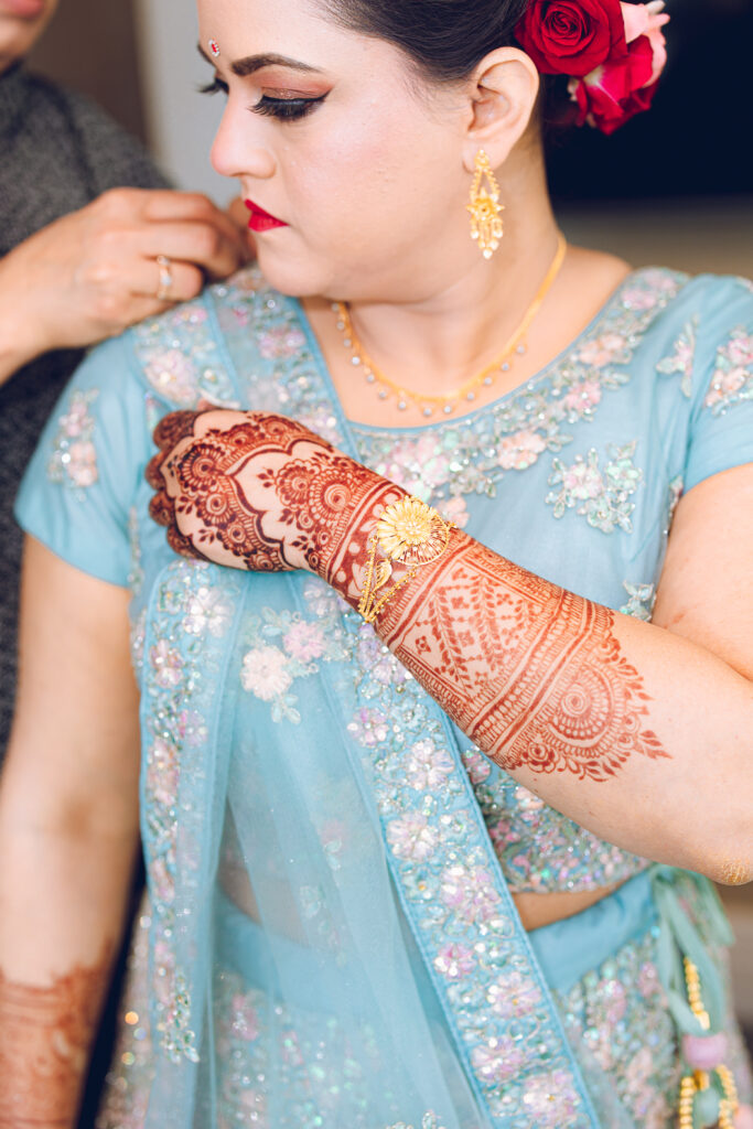 A traditional Indian wedding celebrated at the Grand Sheraton in downtown Chicago