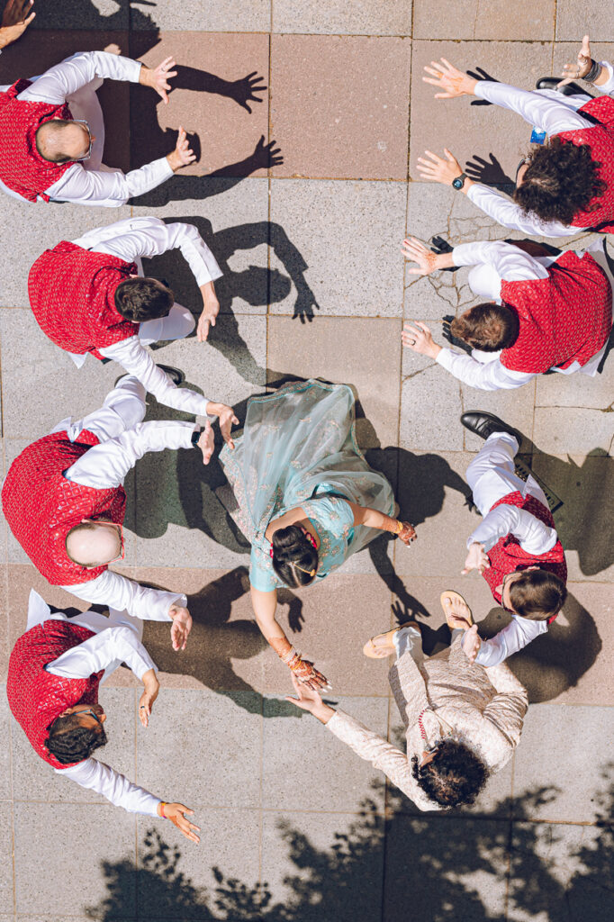 A traditional Indian wedding celebrated at the Grand Sheraton in downtown Chicago