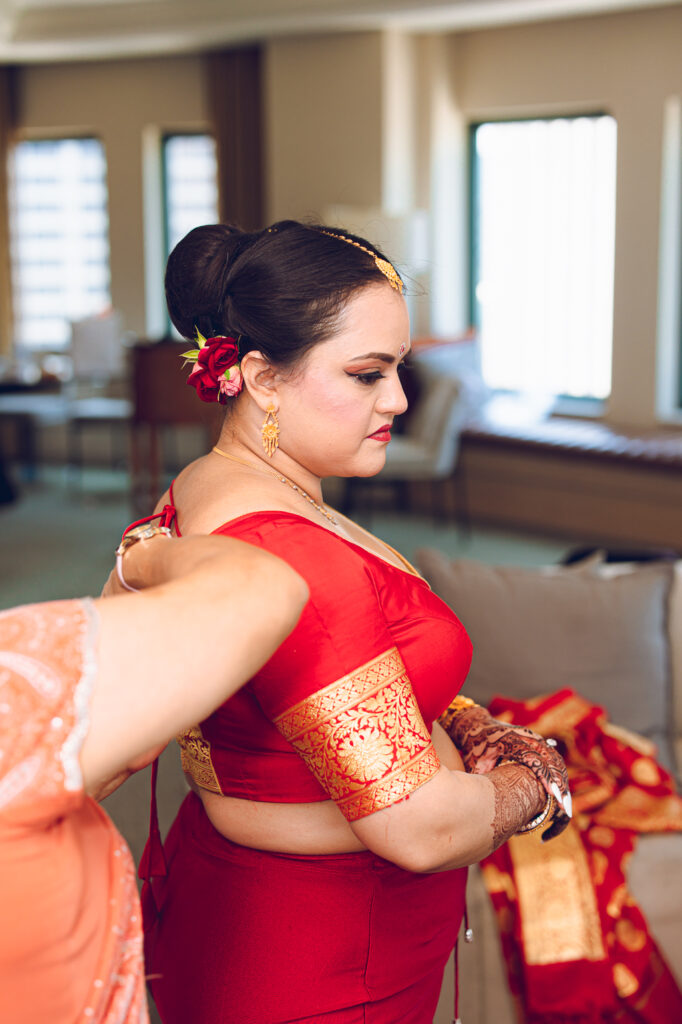 A traditional Indian wedding celebrated at the Grand Sheraton in downtown Chicago