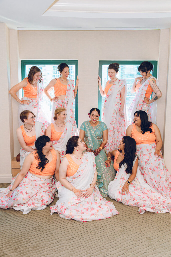 A traditional Indian wedding celebrated at the Grand Sheraton in downtown Chicago