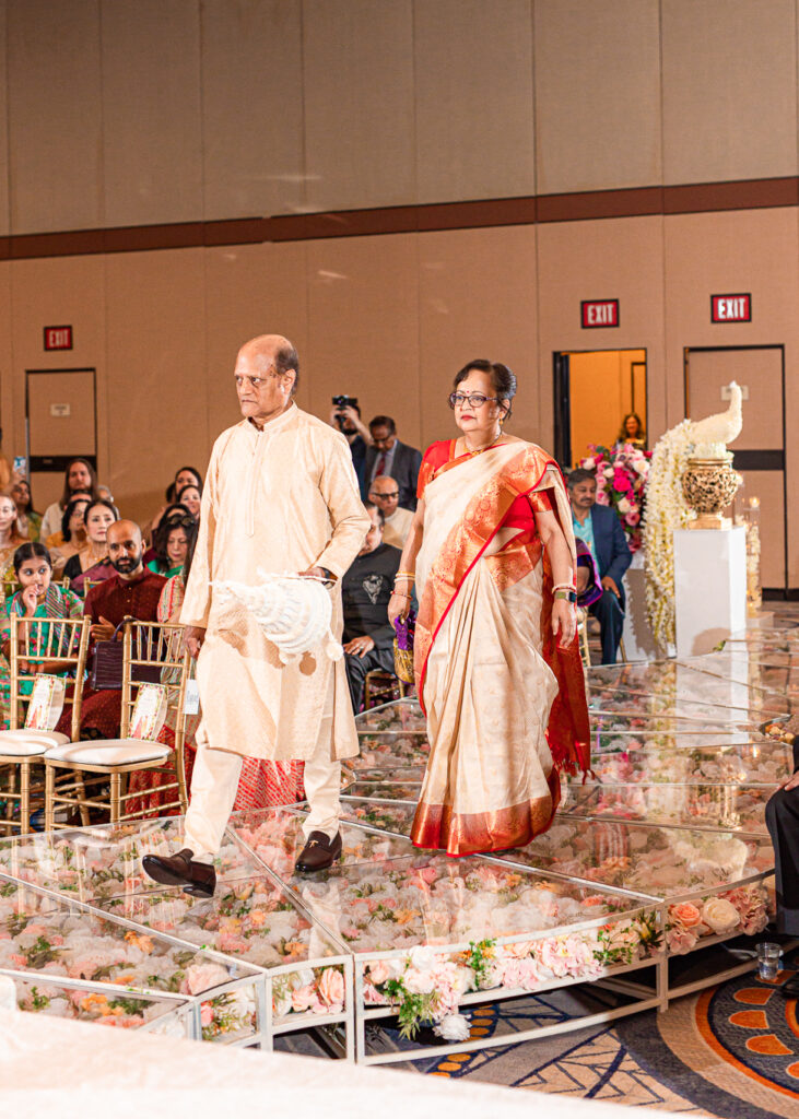 A traditional Indian wedding celebrated at the Grand Sheraton in downtown Chicago