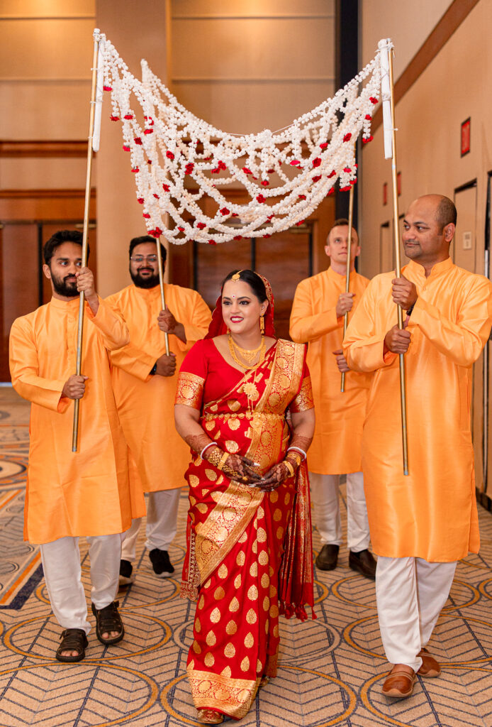 A traditional Indian wedding celebrated at the Grand Sheraton in downtown Chicago