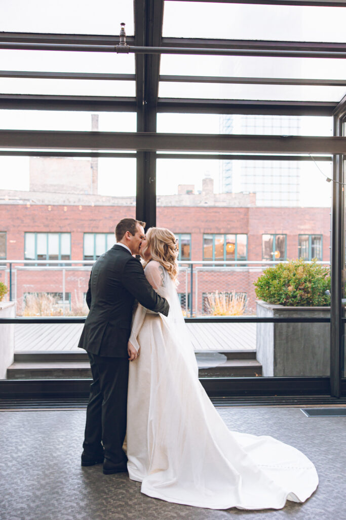 A couple's wedding at Morgan's on Fulton in Fulton Market, Chicago