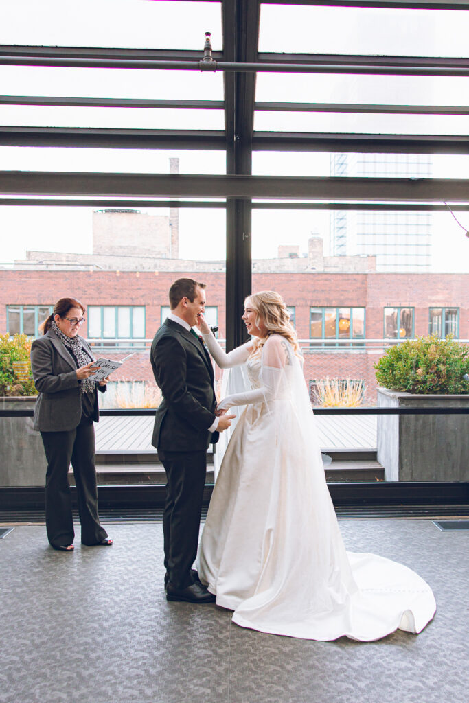 A couple's wedding at Morgan's on Fulton in Fulton Market, Chicago