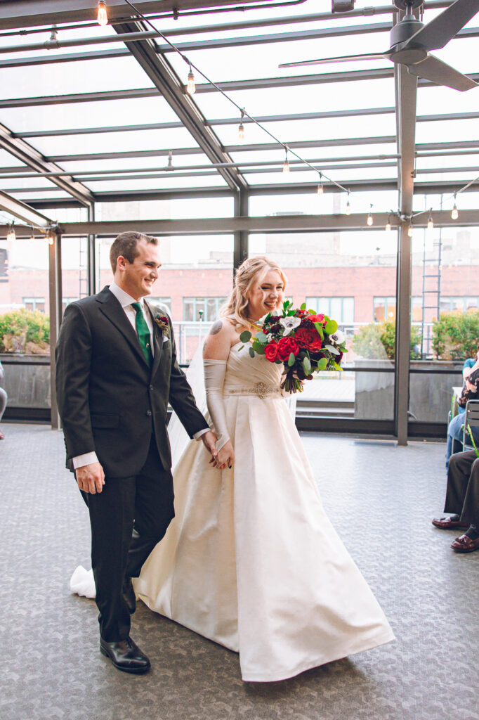 A couple's wedding at Morgan's on Fulton in Fulton Market, Chicago