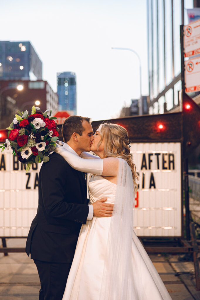 A couple's wedding at Morgan's on Fulton in Fulton Market, Chicago