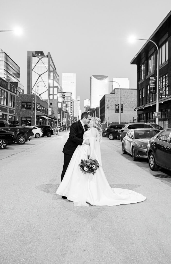A couple's wedding at Morgan's on Fulton in Fulton Market, Chicago