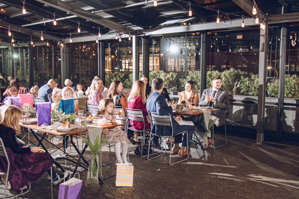 A couple's wedding at Morgan's on Fulton in Fulton Market, Chicago