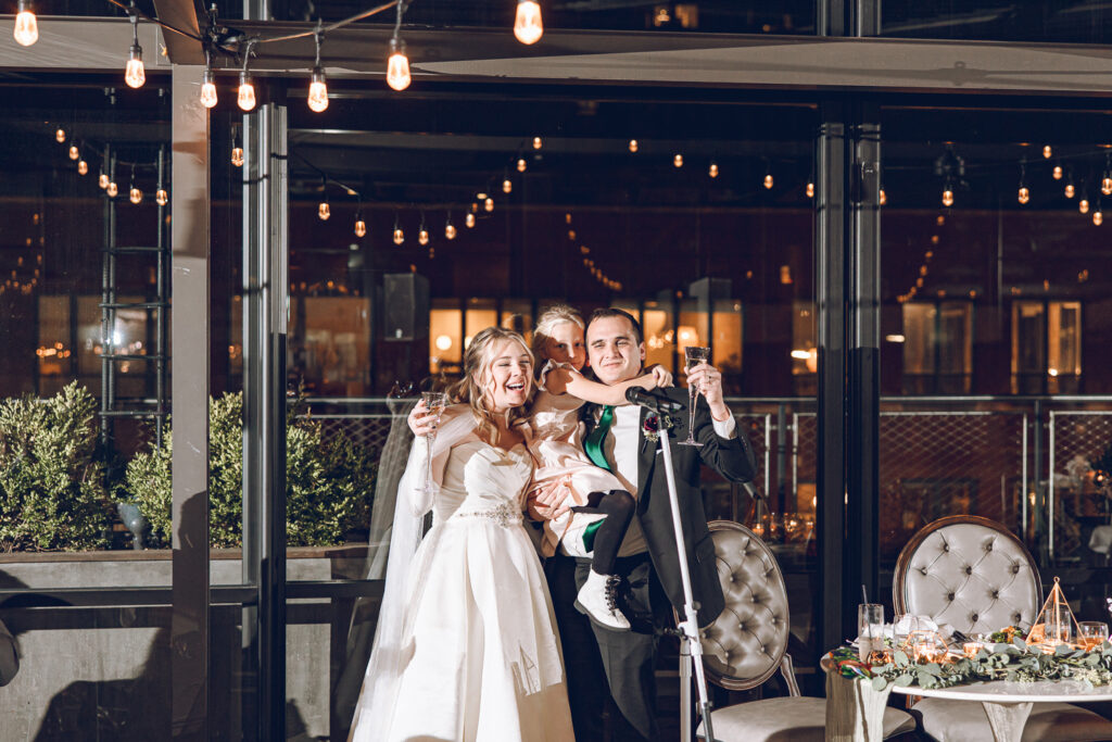 A couple's wedding at Morgan's on Fulton in Fulton Market, Chicago