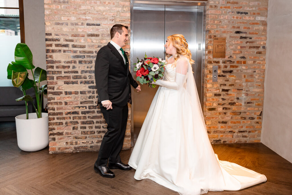 A couple's wedding at Morgan's on Fulton in Fulton Market, Chicago