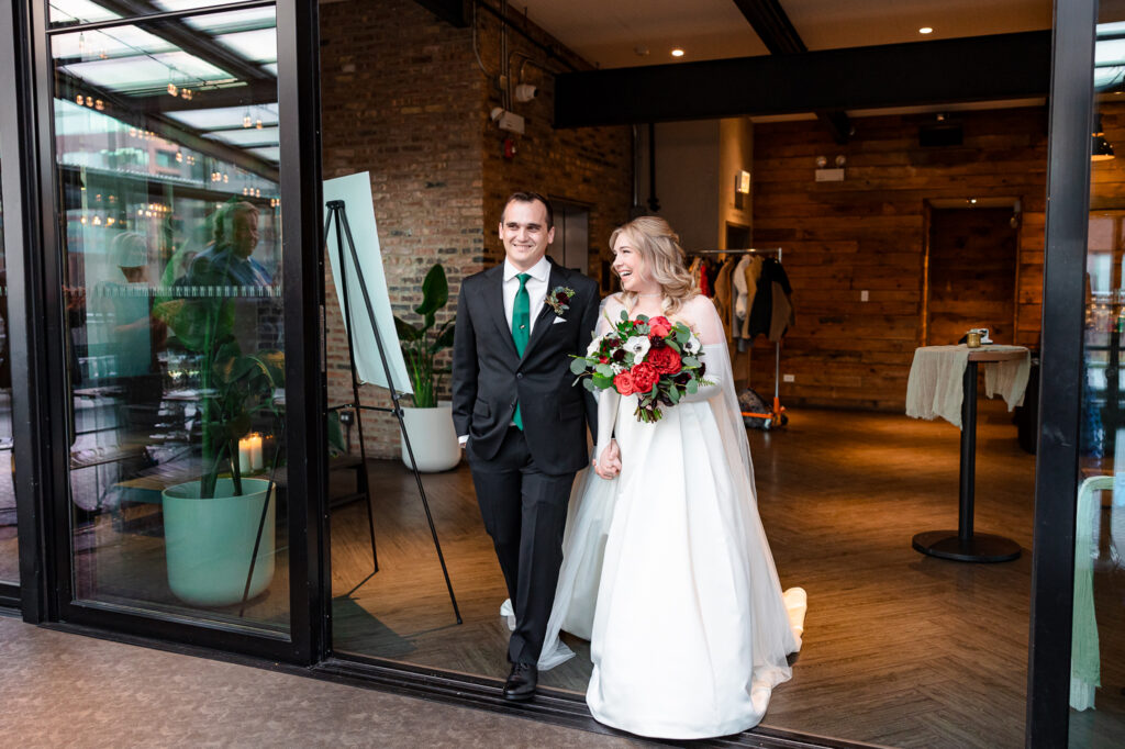 A couple's wedding at Morgan's on Fulton in Fulton Market, Chicago