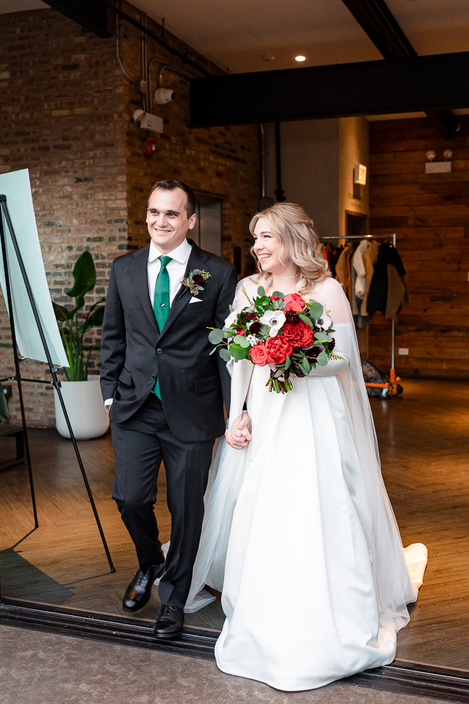 A couple's wedding at Morgan's on Fulton in Fulton Market, Chicago