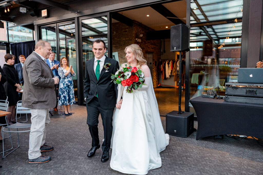 A couple's wedding at Morgan's on Fulton in Fulton Market, Chicago