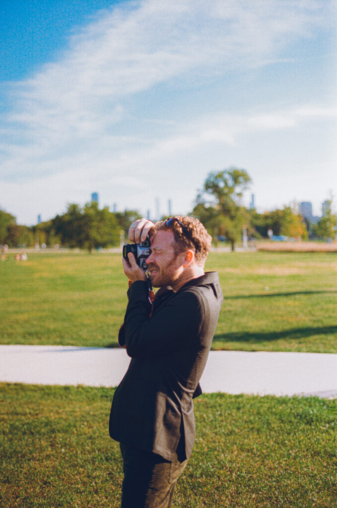 A gay couple exchanges vows at the AIDS Memorial Garden in Chicago.