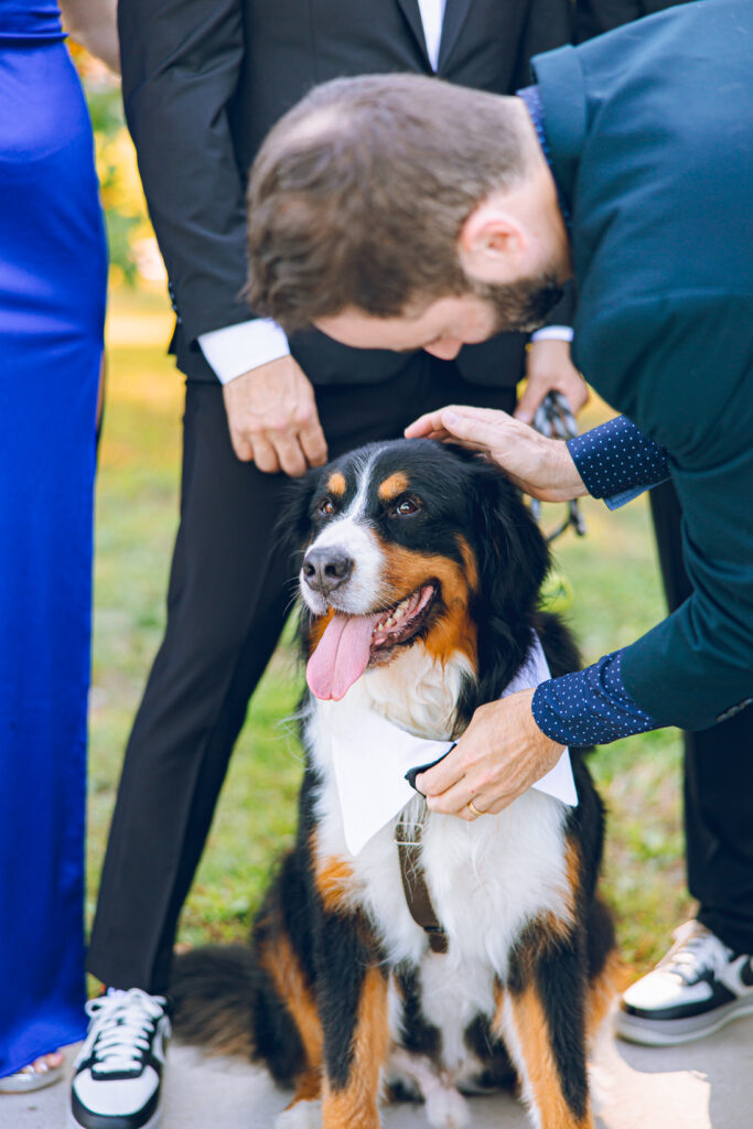 A gay couple exchanges vows at the AIDS Memorial Garden in Chicago.