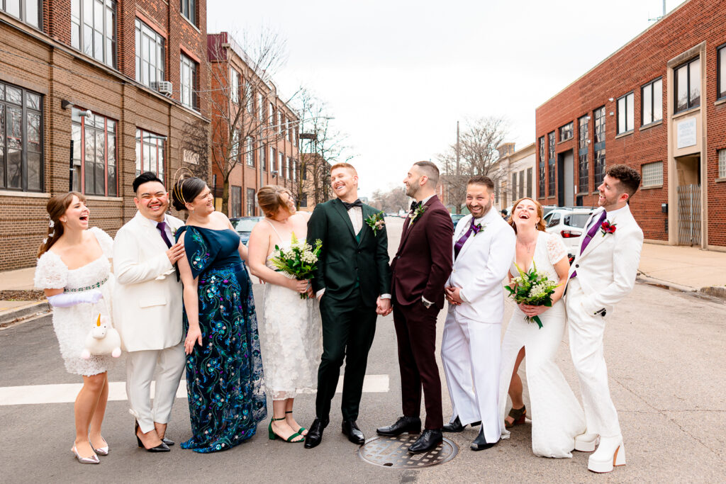 A queer wedding at Wildman BT in Chicago.