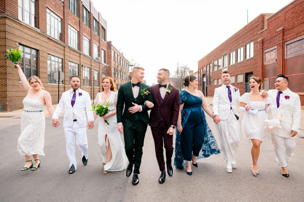 A queer wedding at Wildman BT in Chicago.