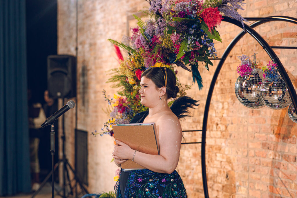 A queer wedding at Wildman BT in Chicago.
