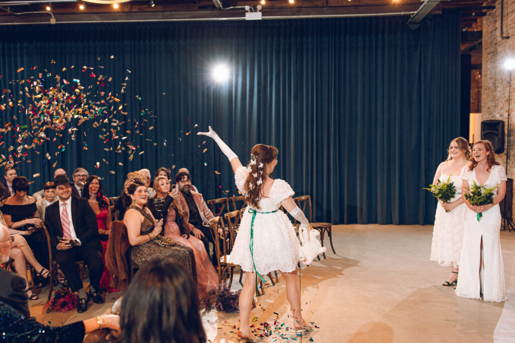 A queer wedding at Wildman BT in Chicago.